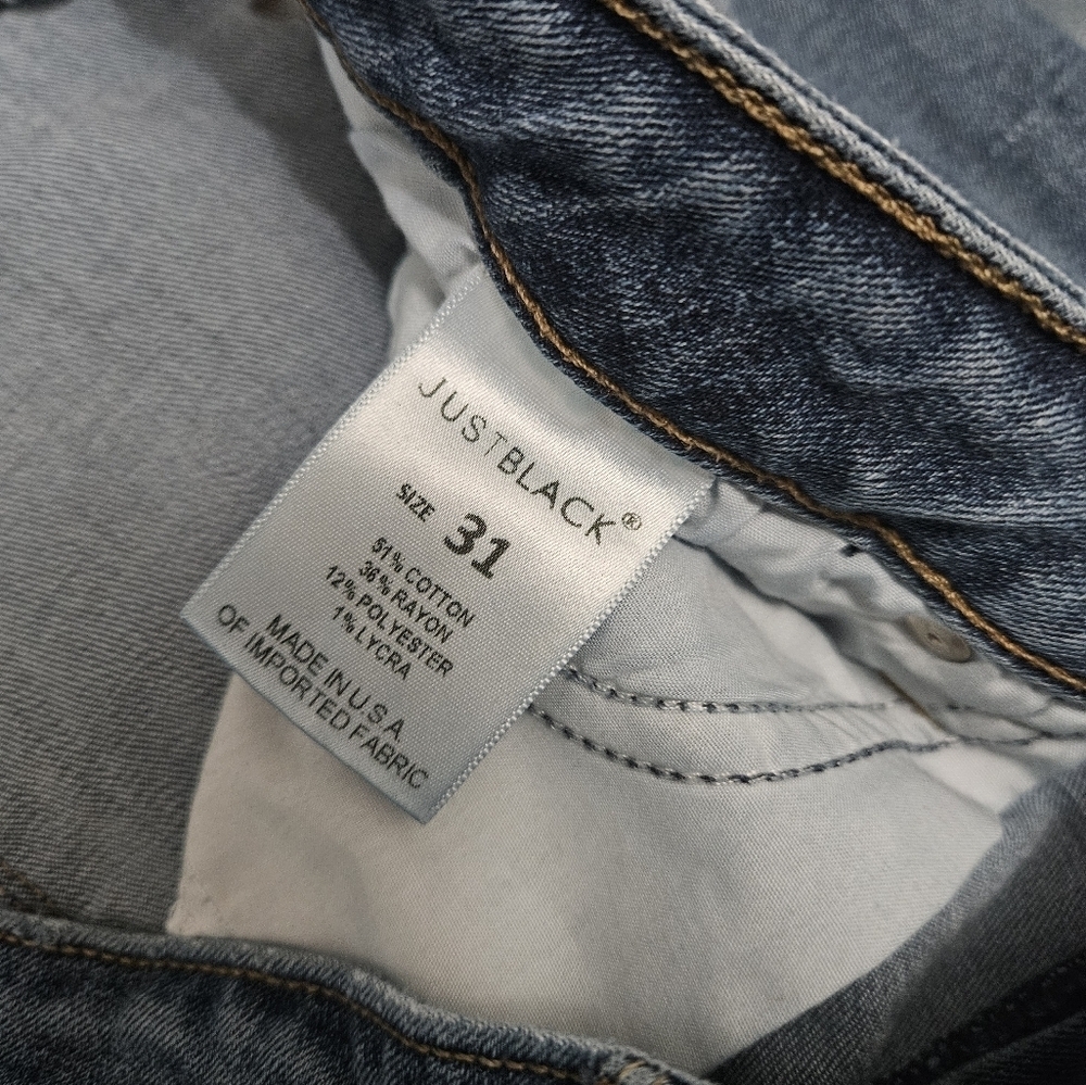 Justblack womens distressed medium wash jeans! - Picture 4 of 7